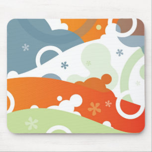 Cherry Abstract Landscape Mouse Pad