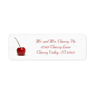 Cherry Address Label Return Address Label