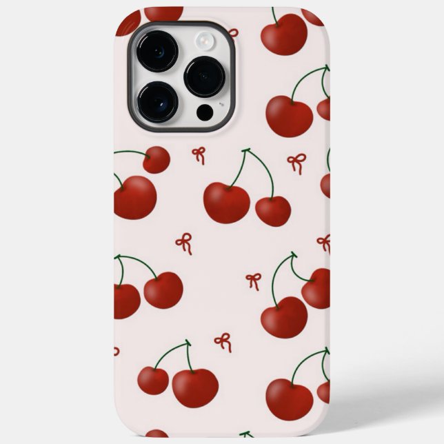 cherry and bows phone case (Back)