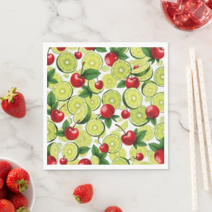 Cherry and Limes Napkin