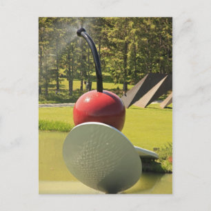 Cherry and Spoon with Spray Postcard