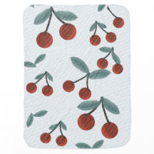 Cherry baby blanket