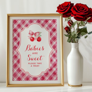 Cherry Baby Shower Sign – Babies Are Sweet