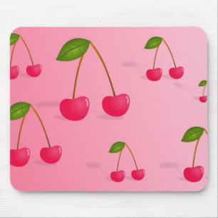 Cherry Background Mouse Pad