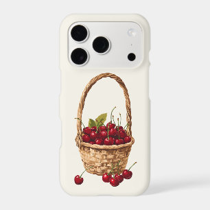 Cherry Basket iPhone Case   Woven Basket Still Lif