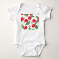 Cherry Berries Vintage, Watercolor Seamless.