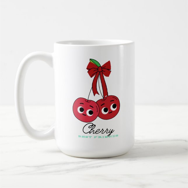 CHERRY BEST FRIEND COFFEE MUG (Left)