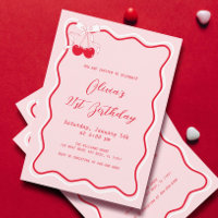Cherry Birthday Party theme Adult