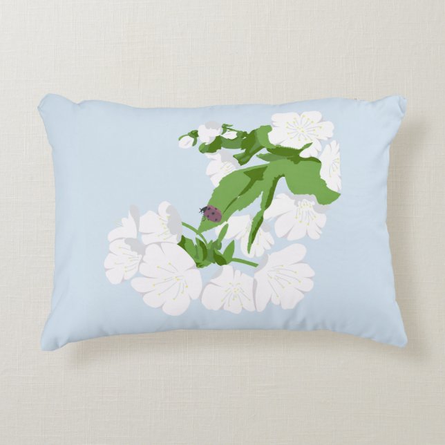 Cherry bkossom  decorative cushion (Front)