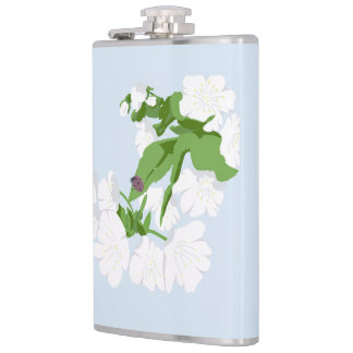 Cherry bkossom hip flask