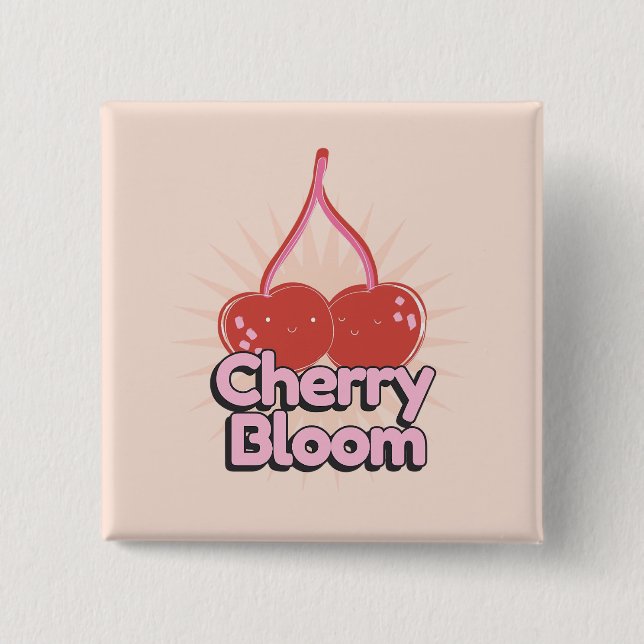 Cherry Bloom Button (Front)
