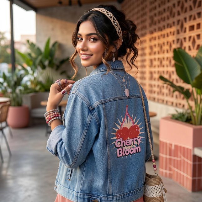 Cherry Bloom Denim Jacket (Creator Uploaded)