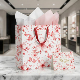 Cherry Bloom Elegance Large Gift Bag