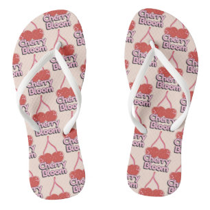 Cherry Bloom Flip Flops