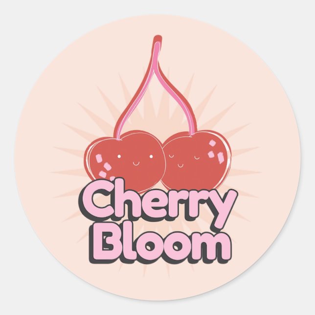 Cherry Bloom Sticker (Front)