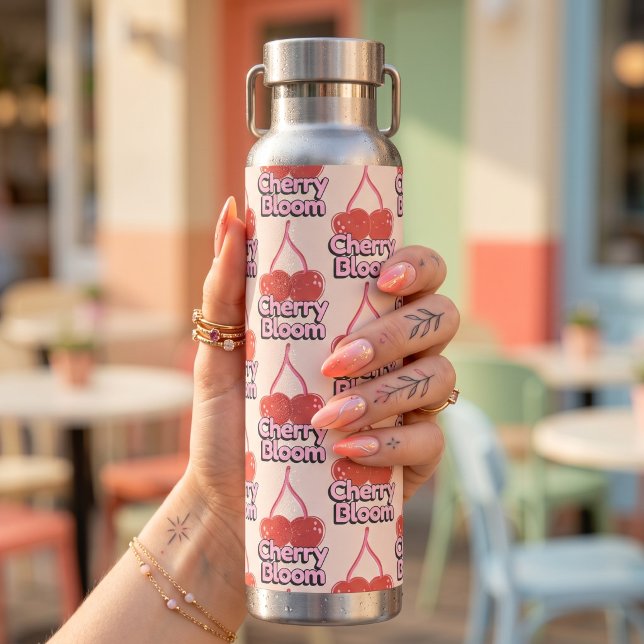 Cherry Bloom Water Bottle (Creator Uploaded)