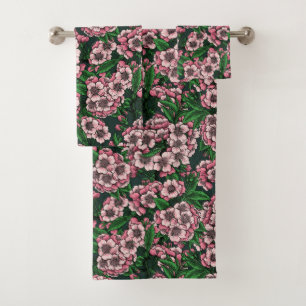 Cherry blossom 2 bath towel set