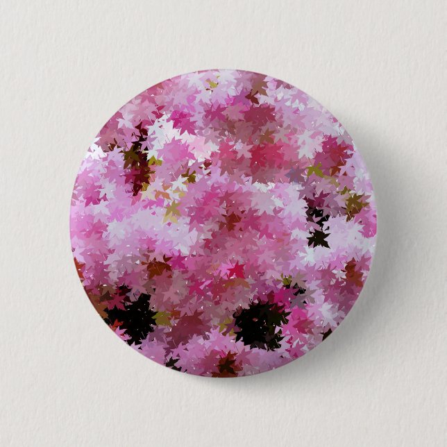 CHERRY BLOSSOM 6 CM ROUND BADGE (Front)