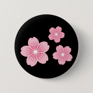Cherry Blossom 6 Cm Round Badge