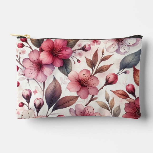Cherry Blossom Accessory Pouch (Front)