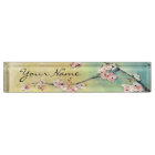 Cherry Blossom Acrylic Desk Nameplate
