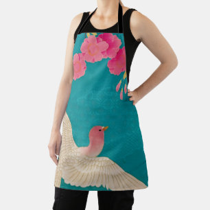 Cherry Blossom and Dove Apron