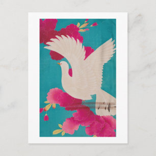 Cherry Blossom and Dove Postcard