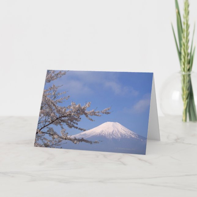 Cherry Blossom and Mt. Fuji 2 Card (Front)