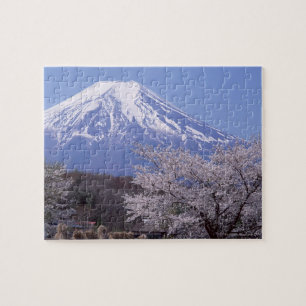 Cherry Blossom and Mt. Fuji Jigsaw Puzzle