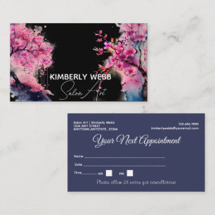 Cherry Blossom Appointment Card