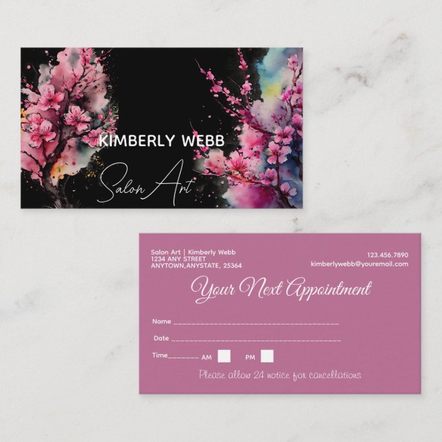  Cherry Blossom | Appointment Card (Front/Back)