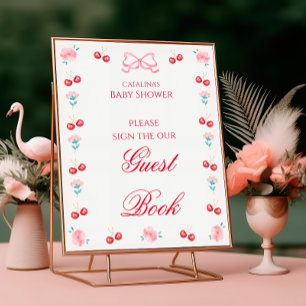 Cherry Blossom Baby Shower Guest Book