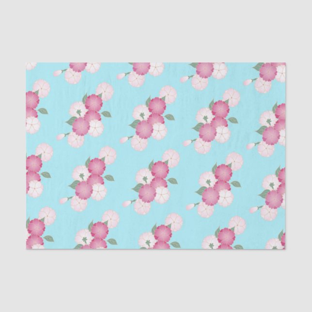 Cherry Blossom (Background Colour Changeable) Tissue Paper (Front)