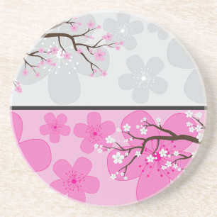Cherry Blossom Banners Coaster