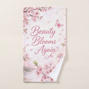 Cherry Blossom : Beauty Blooms Again Hand Towel