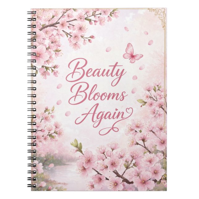 Cherry Blossom : Beauty Blooms Again Notebook (Front)