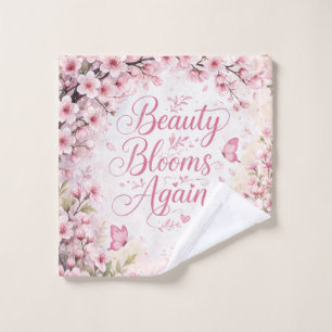 Cherry Blossom : Beauty Blooms Again Wash Cloth