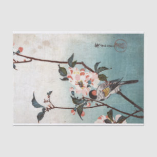 Cherry Blossom & Bird, Hiroshige, Ukiyoe Tissue Paper