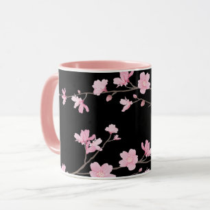 Cherry Blossom - Black Mug