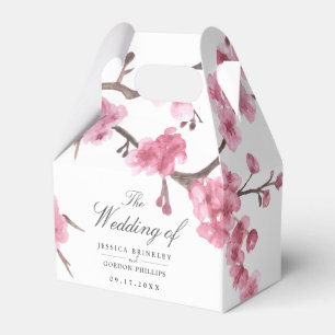 Cherry Blossom Bloom Wedding  Favour Box