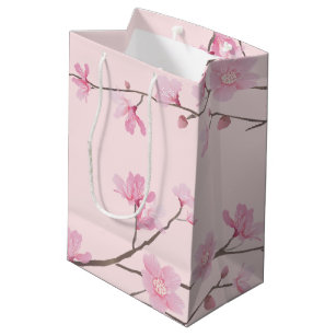 Cherry Blossom - Blush Pink Medium Gift Bag