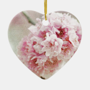 Cherry Blossom Botanical Ceramic Ornament