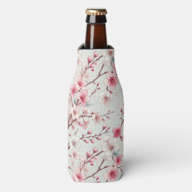 Cherry Blossom Bottle Cooler (Bottle Front)