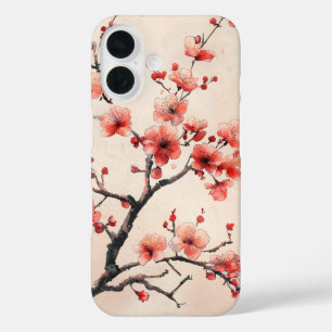 Cherry Blossom Branch iPhone 16 Case