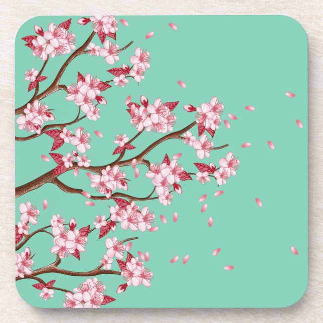 Cherry Blossom Branches Coaster (Front)