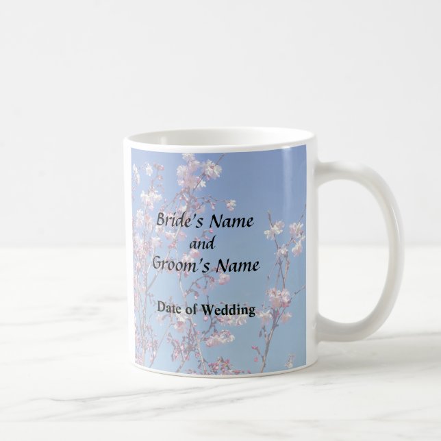 Cherry Blossom Branches Wedding Products Coffee Mug (Right)