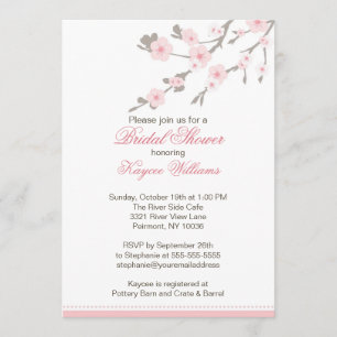 Cherry Blossom Bridal Shower Invitation