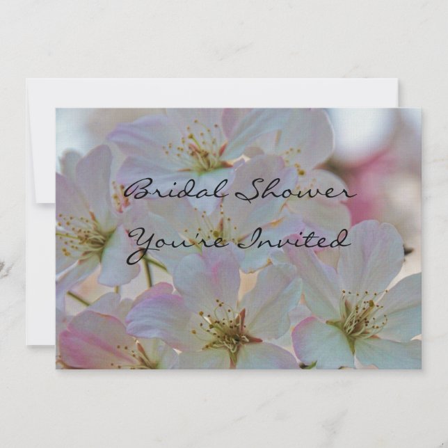 Cherry Blossom Bridal Shower Invitation (Front)