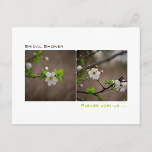 Cherry Blossom • Bridal Shower Invitation Postcard