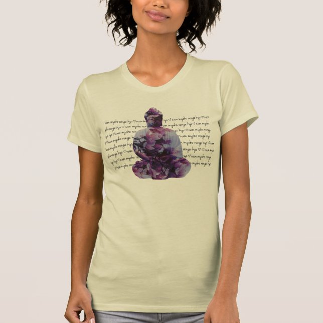 Cherry Blossom Buddha NMRK T-Shirt (Front)